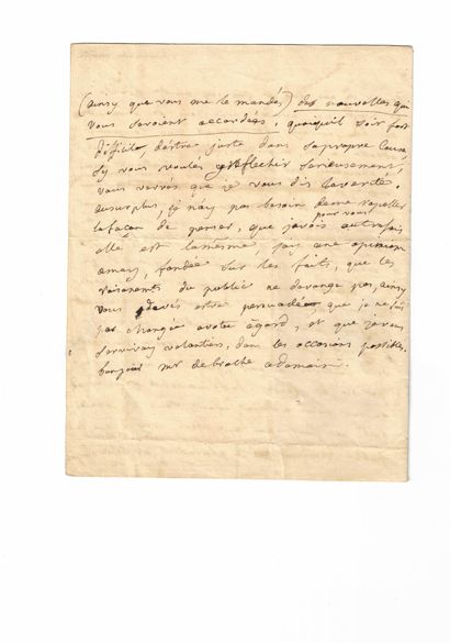 null POMPADOUR (Jeanne-Antoinette Poisson, marquise de). Autograph letter [TO THE...