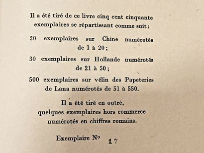 null JOUHANDEAU (Marcel). Correspondence with André Gide. Paris, Marcel Sautier,...