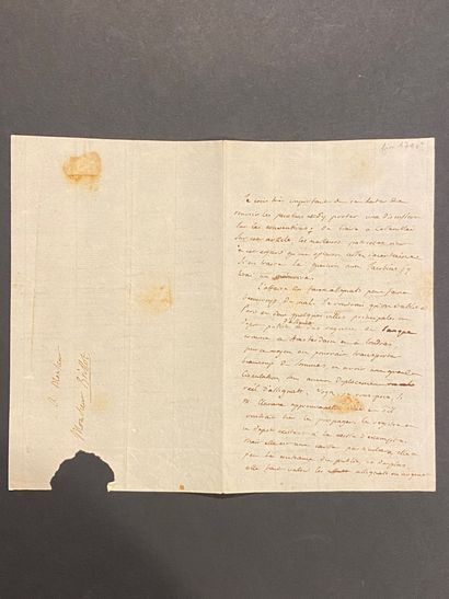 null CONDORCET (Jean-Antoine-Nicolas de Caritat de). Autograph letter to PIERRE BRISSOT....