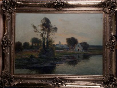 LORIN (1815-1882)

« Village au soleil couchant...
