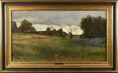Etienne Prosper BERNE-BELLECOUR (1838-1910)
Paysage...