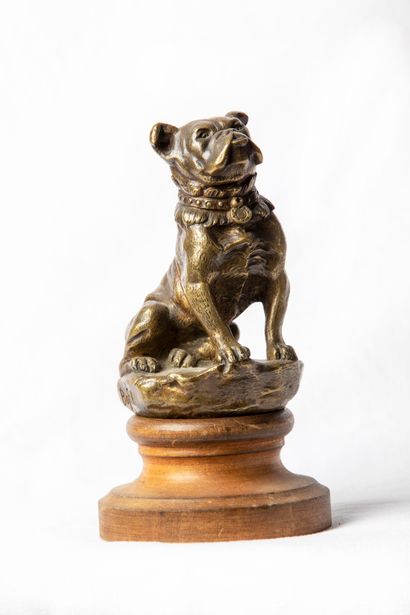 null « BOULEDOGUE ASSIS » 
Signé : Bofill
France 1910
Bronze patine bronze
H : 115...