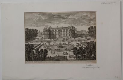 GRAVURE du Château de Villers Cotterêts
Eau...
