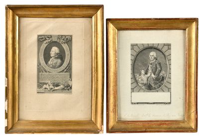 Two engravings:
-The Count of Tressan.
20x13cm.
-De...