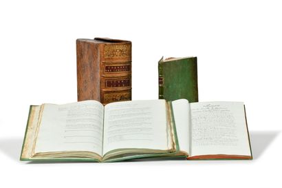 null DELOYNES (famille). – Ensemble de 3 manuscrits in-4. Fin du XVIIIe siècle. Chacun...