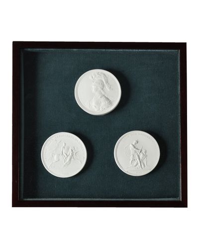 null COUNT FEODOR PETROVICH TOLSTOÏ (1783-1873), after 
Set of three small round...