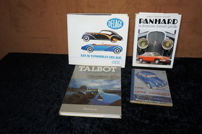 null Set of 4 books 
- Talbot 
- Delage cars
- Your Dyna Penhard
- Panhard : The...