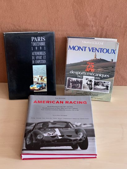 null Lot of 3 books
- Paris 7 December 1991 Sports and competition cars
- Mont Ventoux...
