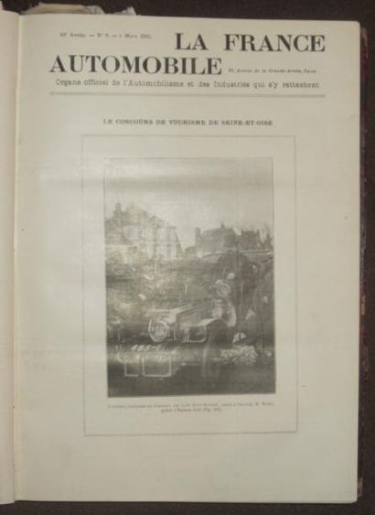 null La France Automobile 1905, 10 ème année, 52 numéros, reliée en 1 volume.;The...