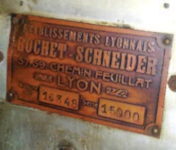1927 ROCHET-SCHNEIDER Type 15000 Numéro de série 16348 Carte grise française A l'origine...
