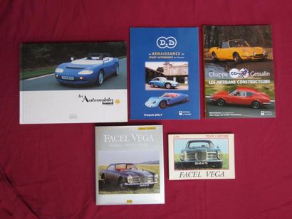 null Un lot de livres comprenant: mes Automobiles Hommel, dédicacé par Michel Hommel,...