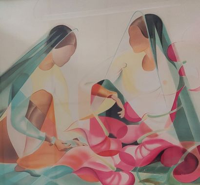 null Janick LEDERLE (1917-2013)

Set of five lithographs signed and numbered

Woman...