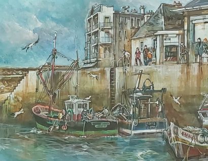 null Claude DUMONT (born in 1938)

Quiberon, the fishing boats of Port Maria

Watercolor

40...