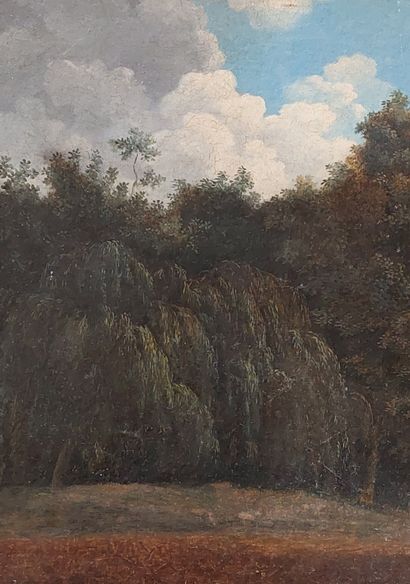 null TWO SCHOOLS OF THE NINETEENTH CENTURY

- An oil on canvas, The park, inscribed...