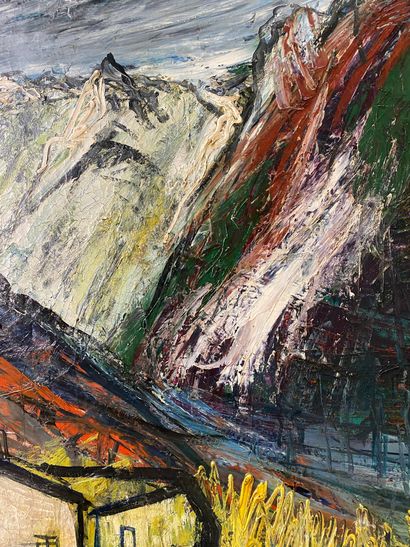 null MICHEL-MARIE POULAIN (1906-1991)

Alps

Oil on canvas

Signed lower left

Inscribed,...