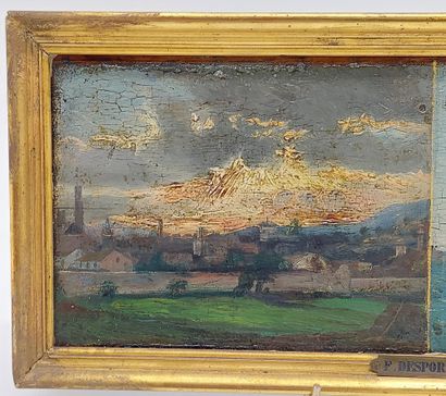 null Francisque DESPORTES (1849-1908) ?

Landscape and marine

Oil on panel unsigned

16...