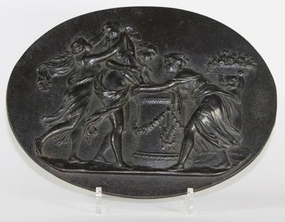 ECOLE FRANCAISE DU XIXÀ¨ SIECLE d'aprÀ¨s CLODION (1738-1814) Bas relief en bronze...