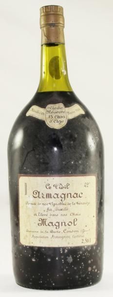 null Bouteille de VIEIL ARMAGNAC Magnol 1964, 2 litres 50