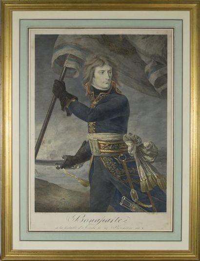null GRAVURE representant le General Bonaparte Epoque premier quart du XIXe siecle...