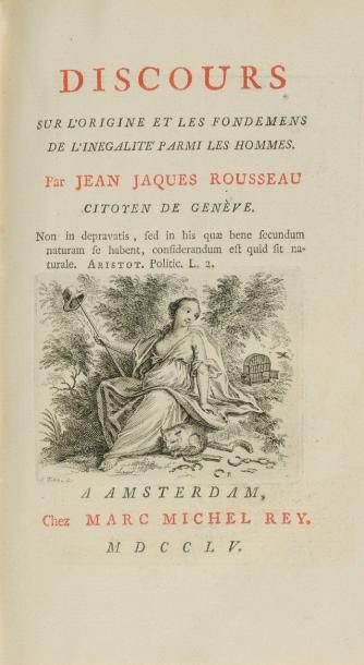 ROUSSEAU Jean - Jacques Discours sur l'origine et les fondements de l'inégalité parmi...