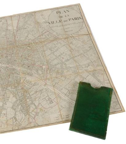 MAIRE Plan de la ville de Paris, dédié et présenté au Roi. Paris, Goujon, 1816; plan...