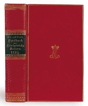 null HOF UND STAATS Handbuch des Königreichs Baiern. Munich, 1819; fort vol. in -...