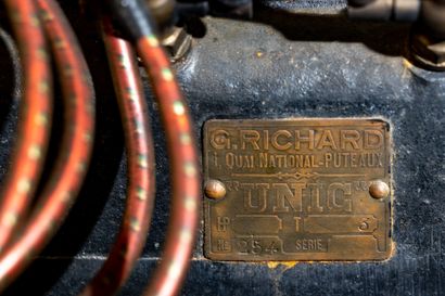 .Unic J3 Torpédo carrosserie MOM circa 1921 / Sans réserve Chassis n° 28132
Engine...