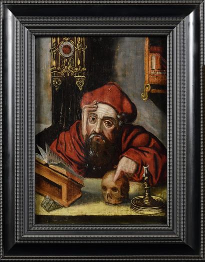 null JOOS VAN CLEVE (1485-1541), AFTER
Saint Jerome in his cabinet
Oil on oak panel
The...