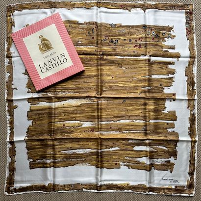 JEANNE LANVIN by CASTILLO 
Printed silk square...