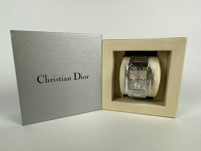 null CHRISTIAN DIOR 
Riva sparkling model. Ladies' chronograph watch in stainless...