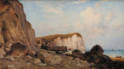 Theodore Alexander WEBER (1838-1907) Le pays de Caux Sur sa toile d'origine Signé...