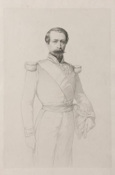 Charles Louis MULLER, d'après «L'Empereur Napoléon III en uniforme.» Lithographie...