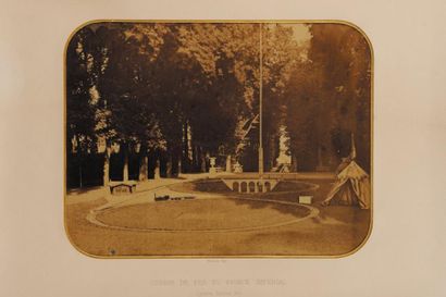 null «Chemin de fer et tente du Prince Imperial dans les jardins du Château de Sant...