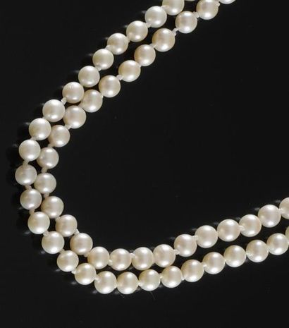 null SAUTOIR en perles de culture. Poids brut : 105,8 g Longueur : 98 cm A PEARL...