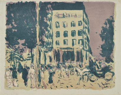 BONNARD Pierre, 1867-1947 Les Boulevards, 1900 lithographie en couleurs sur Chine...