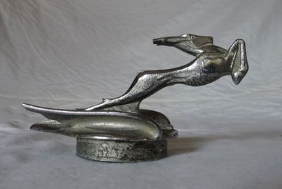 null "Gazelle" Mascotte pour automobiles Chrysler 1931 par Jarvis. Haut 85 mm, long...