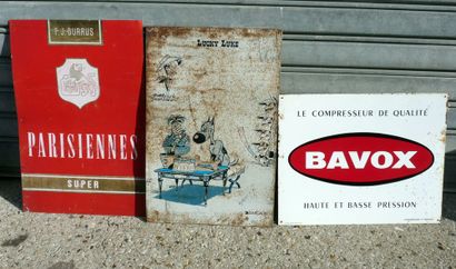 Lot comprenant 3 plaques: Parisiennes (40...