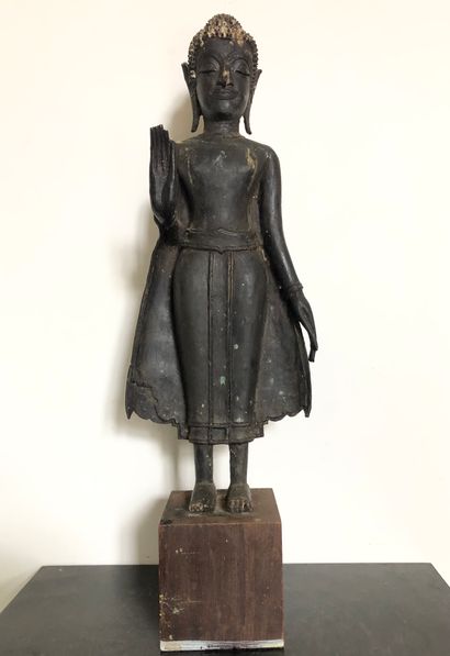 LAOS, XVIII-XIXe siècle

Statuette en bronze...
