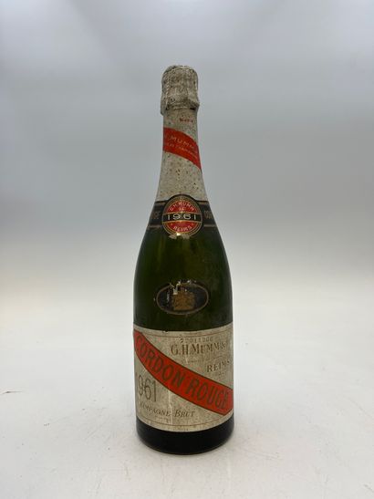 1 bouteille CHAMPAGNE MUMM 1961 Cordon Rouge...