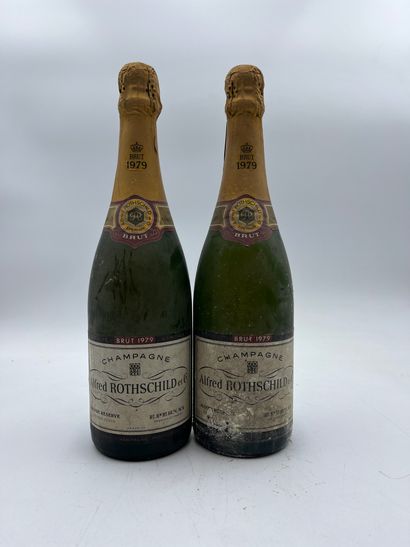 2 bouteilles CHAMPAGNE ALFRED ROTHSCHILD...