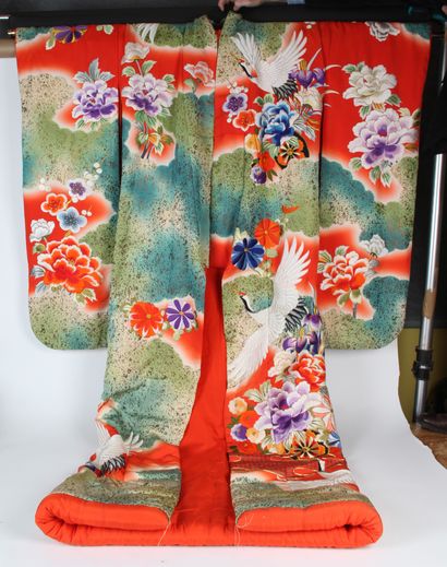JAPAN, 20th CENTURY.

Uchikake-type long-sleeved...