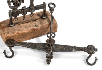 null Wrought-iron SCALE engraved FDL 1777. 



18th century



Length : 62 cm 



(as...