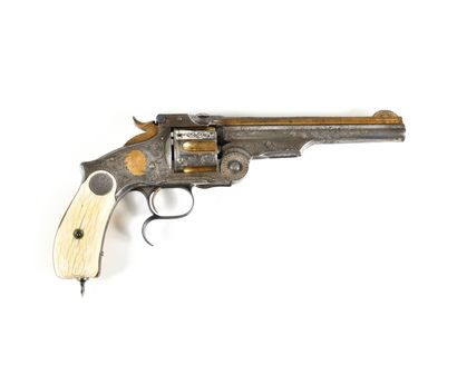 null MAGNIFICENT SMITH WESSON N°3 RUSSIAN MODEL DIT NEW MODEL SIX-SHOT LUXURY REVOLVER,...