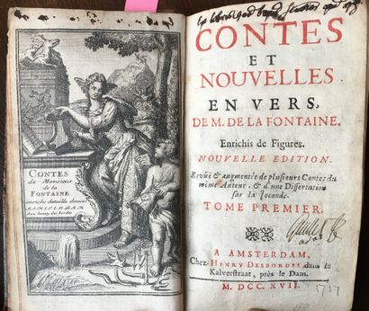 null LA FONTAINE (J. de): Contes et nouvelles en vers. Amsterdam, Desbordes, 1717....