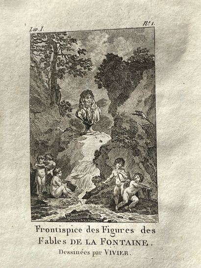 null LA FONTAINE (J. de): Fables. Bossange, Masson et Besson, 1796. 4 vols. in-8...
