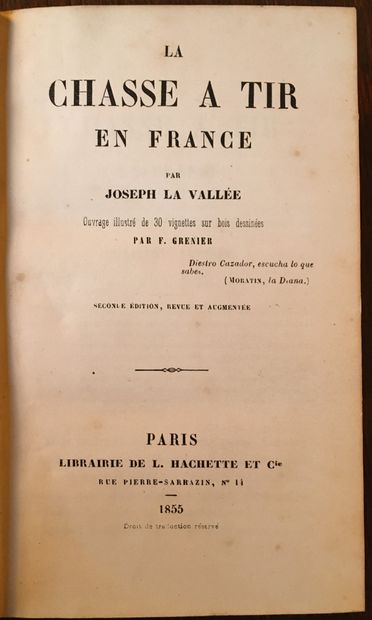 null LA VALLEE (J.): Shooting in France. 30 vignettes by Grenier. Hachette et Cie,...