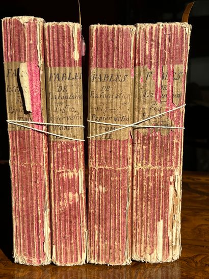 null LA FONTAINE (J. de): Fables. Bossange, Masson et Besson, 1796. 4 vols. in-8...