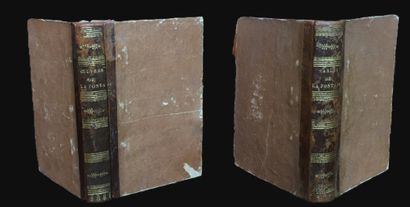 null LA FONTAINE (J. de): Œuvres diverses. Ménard et Desenne, 1821. 2 vol. in-12...