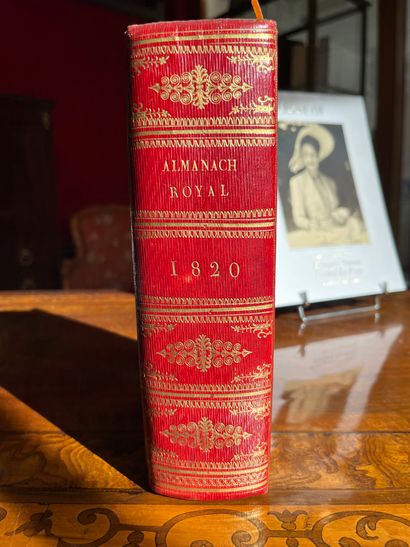 null ROYAL ALMANACH for the leap year 1820. Guyot, 1820. In-8 contemporary red morocco,...