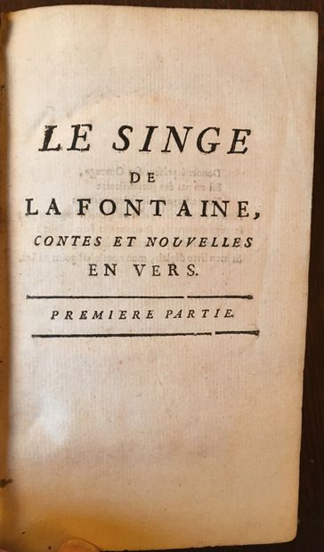 null LA FONTAINE (J. de): Le singe de La Fontaine ou contes et nouvelles en vers...